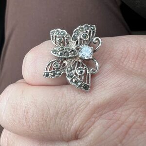Silver Butterfly Ring